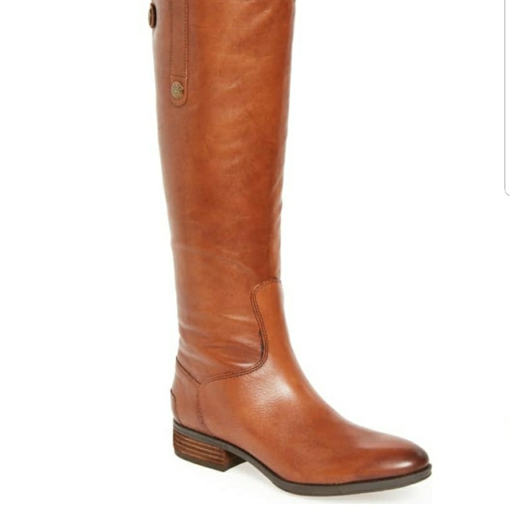 Sam Edelman Cognac Brown Over-the-Knee Leather Boots